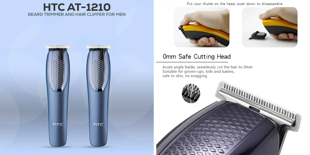 HTC AT-1210 Beard Trimmer And Hair Clipper For Men (3).webp